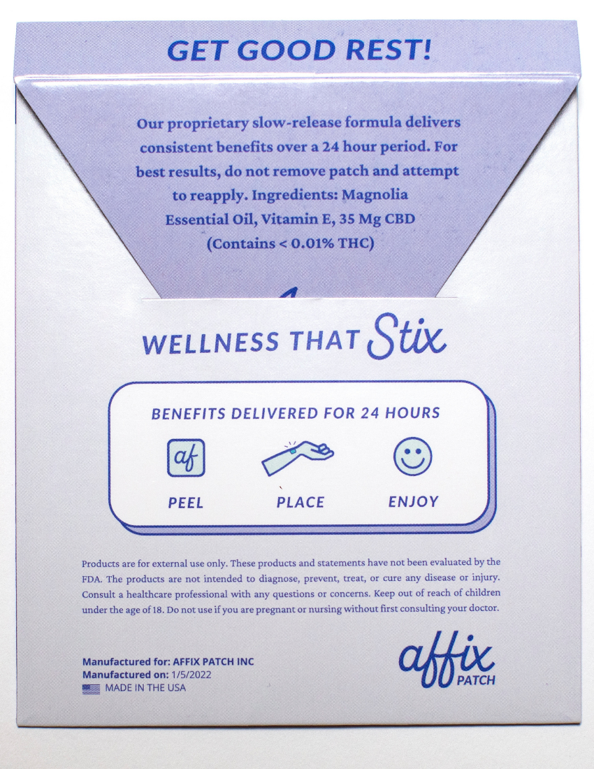 The NIFT Affix Wellness Bundle - 18 Transdermal Patches for Pain Relief, Stress, and Focus